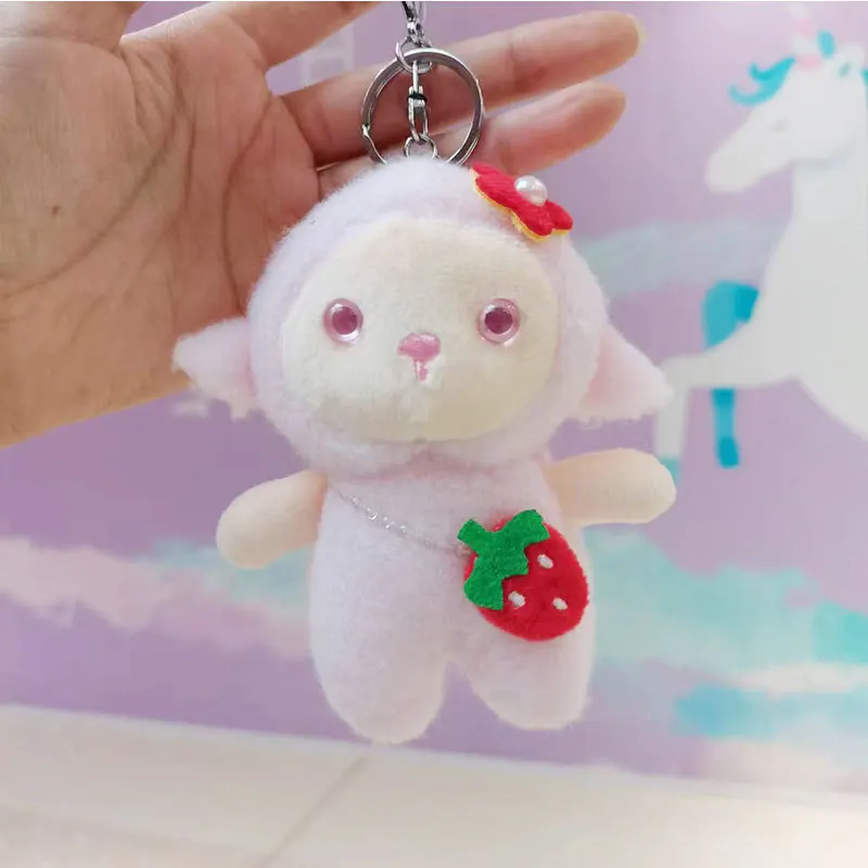 keychain sheep Cute Keychain Stuffed Plush Pendant Decoration Gifts for Kids Sheep Anime Keychain