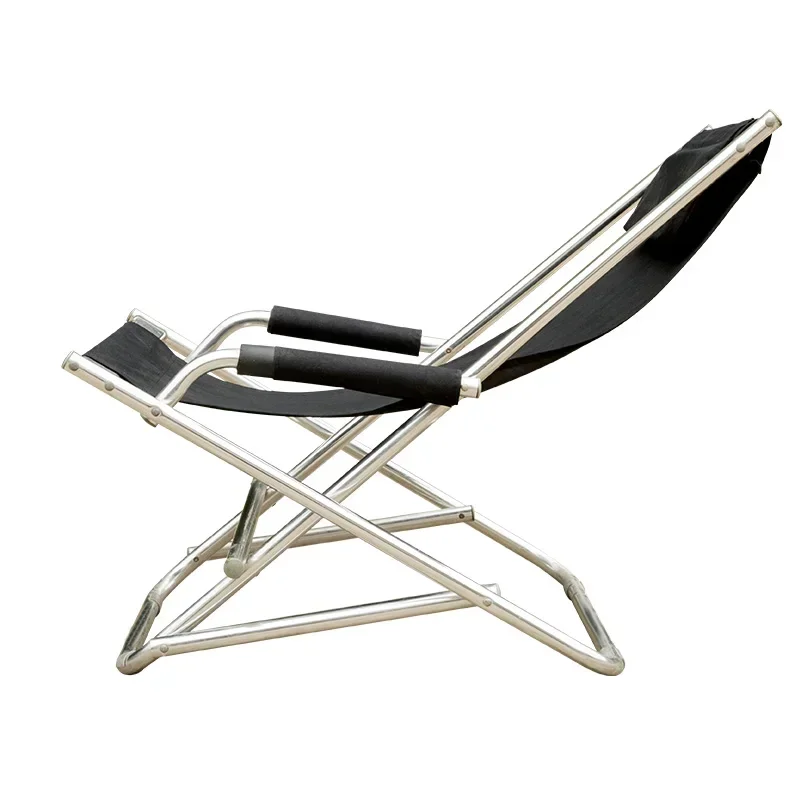 

Modern folding beach recliner Camping rocker Office recliner Outdoor indoor portable folding soft chair