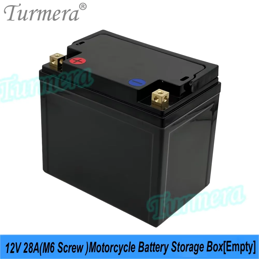 Scatola di immagazzinaggio batteria moto 12V 28A Vuoto avviamento auto adatto per batterie 18650 32700 33140 Sostituzione piombo-acido 12V