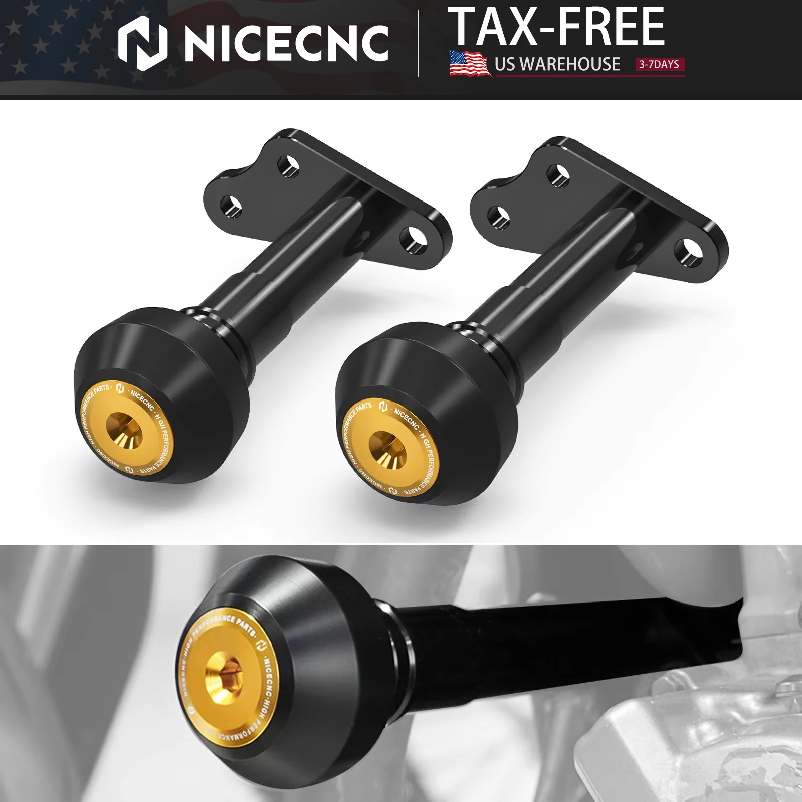 NICECNC 스즈키 DRZ400S DRZ400SM DRZ 400 S DRZ 400 SM 2000-2024 2023 오토바이 프레임 슬라이더 엔진 가드 크래시 프로텍터