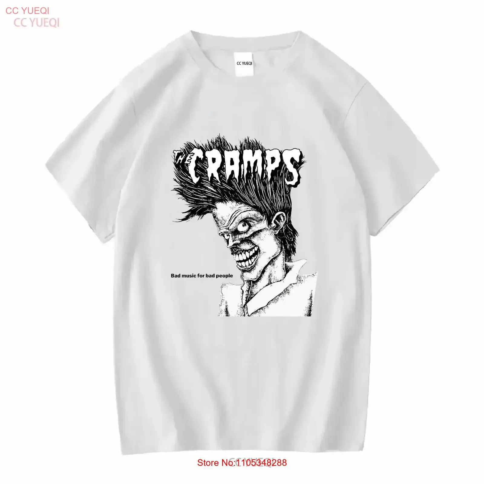Bad Music for People 1984 Vintage Herren-T-Shirt, gewaschen, lässig, leicht weich, leicht dehnbar, bequem, Streetwear, Vintage, gewaschen