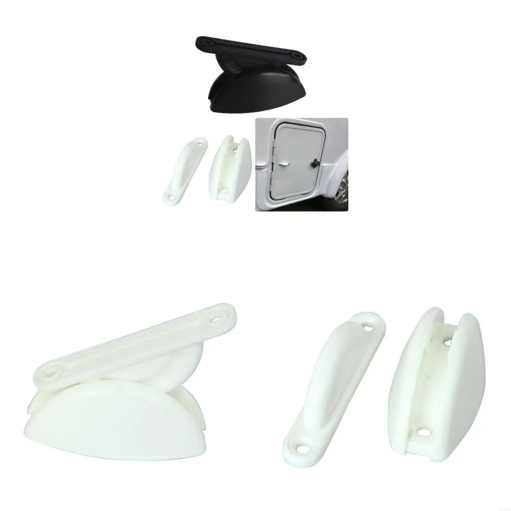 6XDF Nylon Door Catch Retainer Catch Door Stoper Clip for Caravan Campers Motorhome