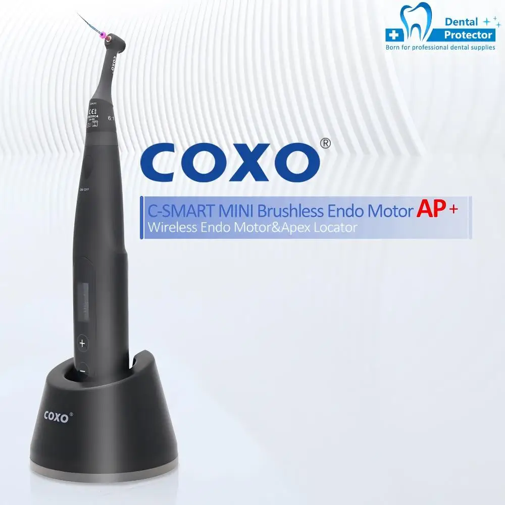 

COXO C-SMART-MINI AP+ Brushless Dental Endo Motor Smart with LED Lamp 16:1 Standard Contra Angle with Apex Locator