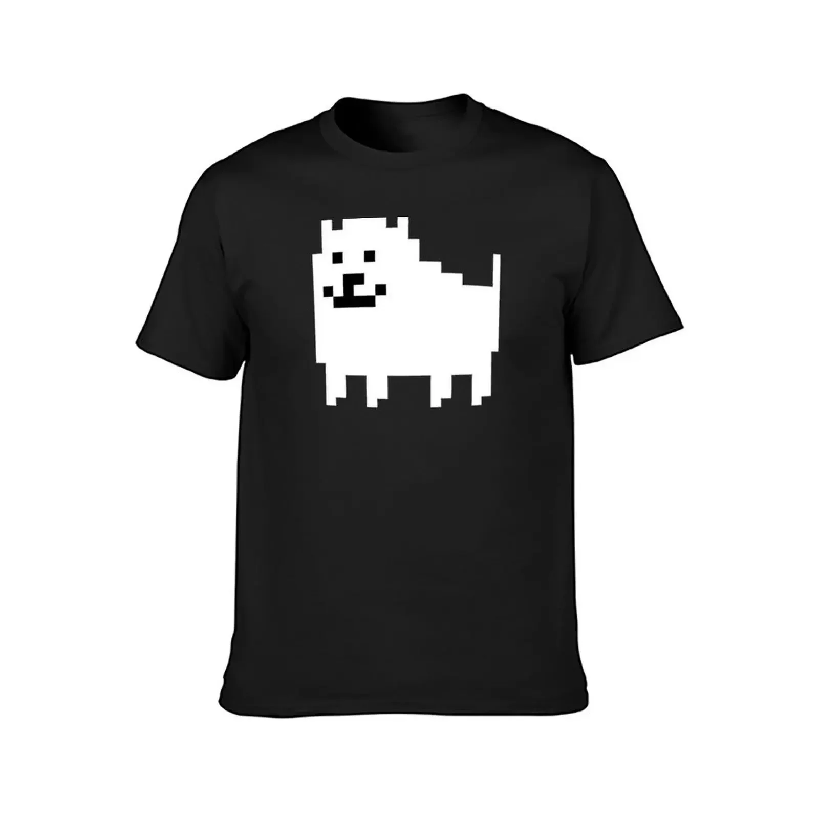 Annoying Dog - Undertale T-Shirt quick-drying Blouse anime boys animal print t shirt men 100℅ cotton