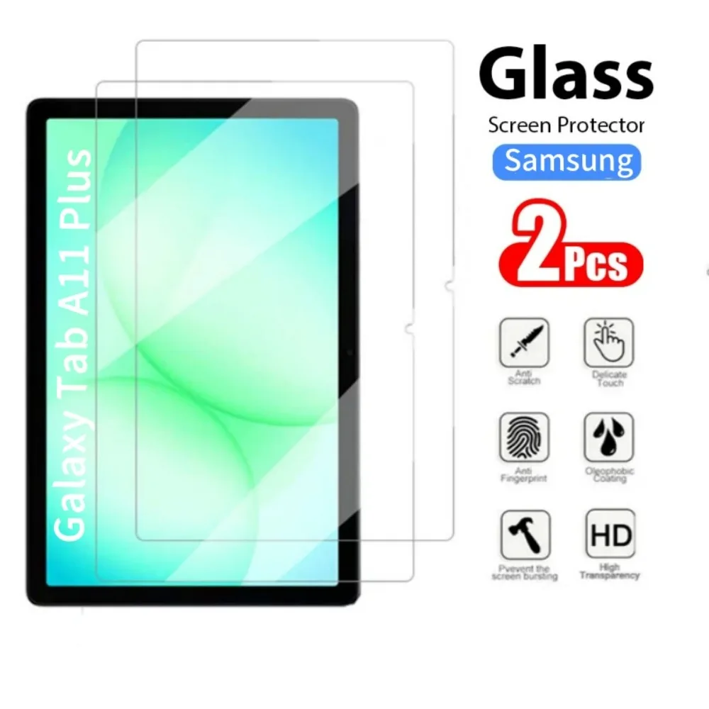 2PCS Screen Protector For Samsung Galaxy Tab A11 Plus 11 inch 2025 Tempered Glass for Galaxy A11 Plus SM-X230 X233 X236 9h Film