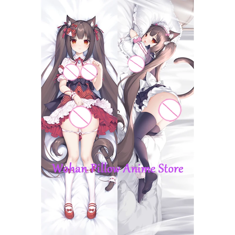 

Наволочка Dakimakura из аниме Chocola, двусторонняя наволочка в натуральную величину, украшение на Хэллоуин и Рождество