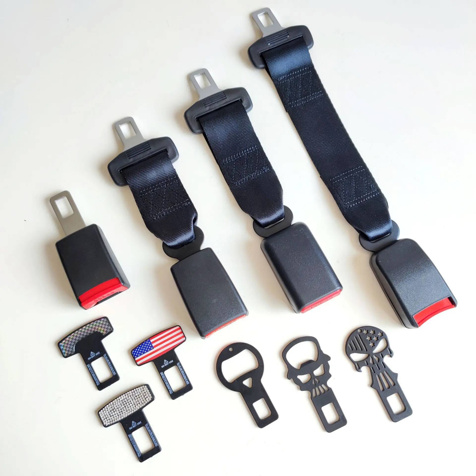 Car Seat Belt Extender 12-36CM Kid Seat Belt Lock Tongue Plug Clip For Fatty Pregnant Lengthen Seat Belt Buckle Car Accessories