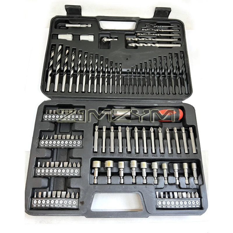 109Pcs/Set Drill Bits Set  Extractor Drill Bit Spiral Screw Twist Metal Wood Aluminum Drilling Tools Professional Tool Kit