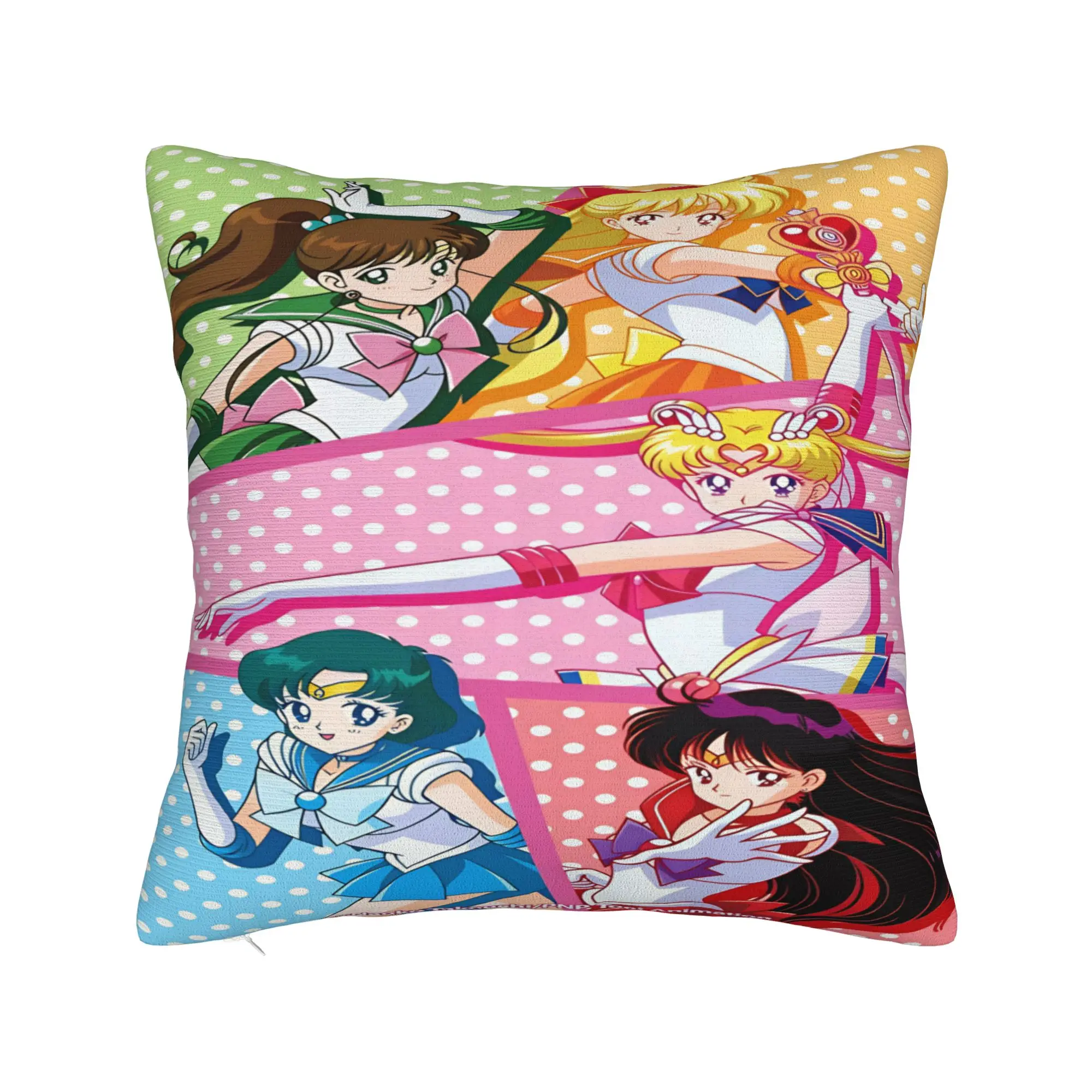 S-Sailor Moons Pillow Case  Custom Pillow Cover Cute Funny Pillowcases For Office Car Home Decor