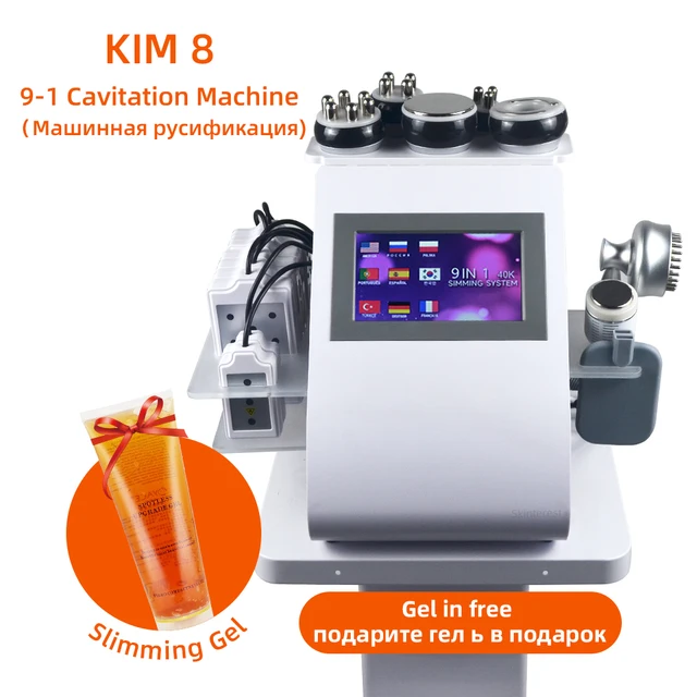9 w 1 próżniowa maszyna do kawitacji 40K Lipo wyszczuplanie ultradźwiękowe ssanie Lipo Lifting masażer kształtujący sylwetkę (szybka wysyłka)