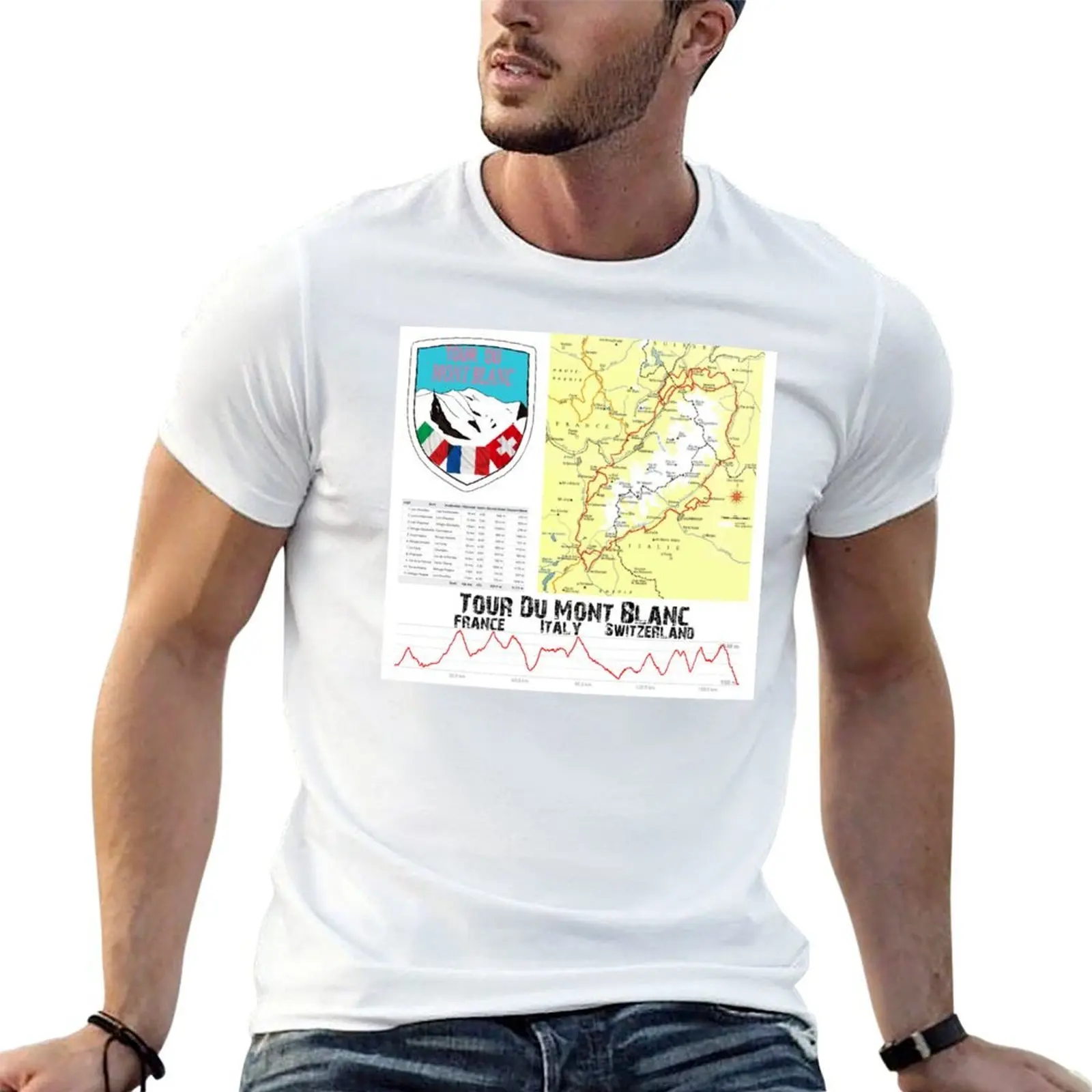

graphic Du Mont-Blanc shirts t cotton t t shirt man for man Tour 100% shirts cotton T-Shirt pack