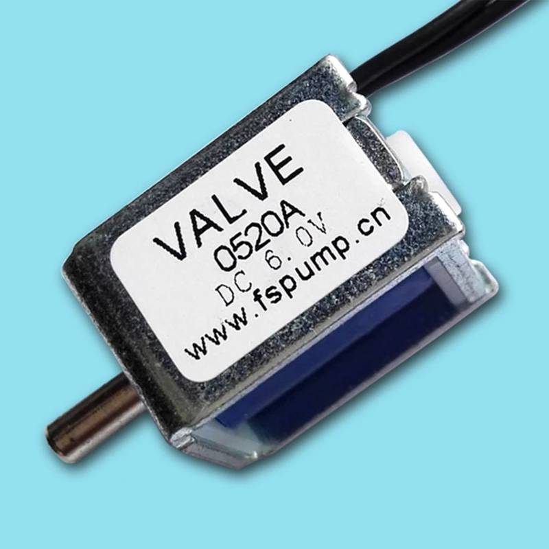 Mini solenoide electromagnético para válvula DC6V/12V, Control electrónico escape para válvula normalmente abierta,