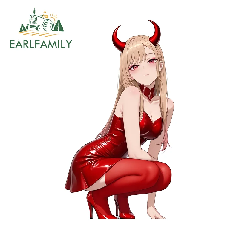 EARLFAMILY Marin Kitagawa Car Stickers Cute Personality Car Styling Decal Occlusion Scratch Suitable for Auto Car Accessories