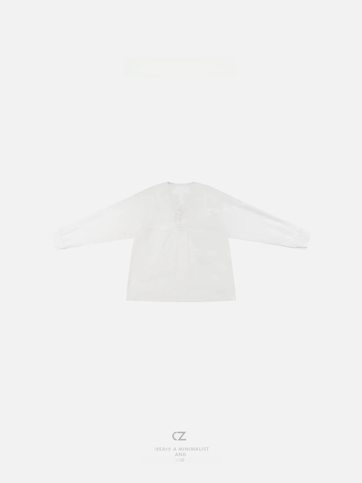 

Spring Autumn White V-ne Long Sve Doll irt Women's Thin irt Casual Sle Linen Material Regular Fit Pure Color