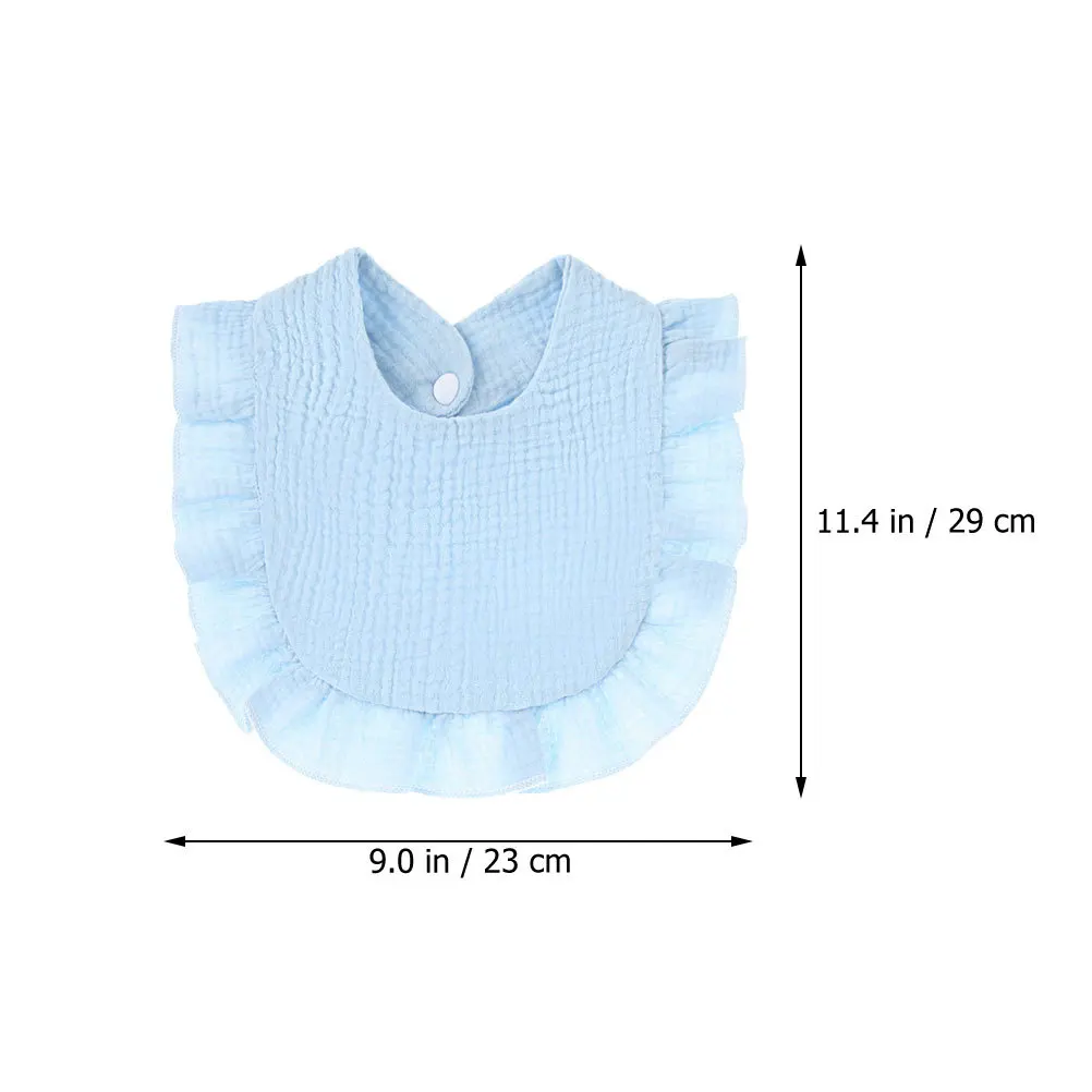 6 Buah Celemek Makan Bayi Katun untuk Balita, Lembut, Menyerap Air Liur, untuk Bayi yang Sedang Tumbuh Gigi, Dapat Digunakan Kembali, Dapat Dicuci, Celemek Bayi Perempuan