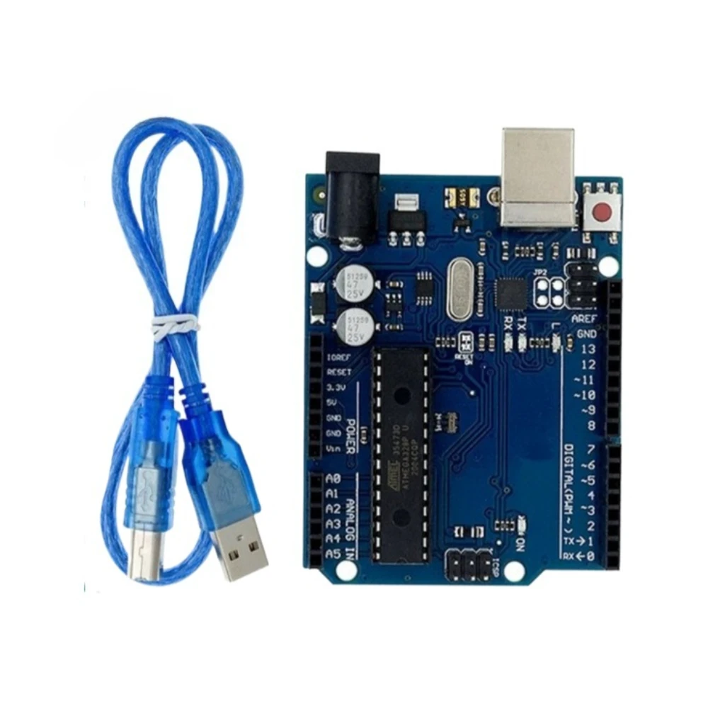 Uno R3 Development Board Official Version ATmega328P Microcontroller Module with USB Cable for Arduino IDE