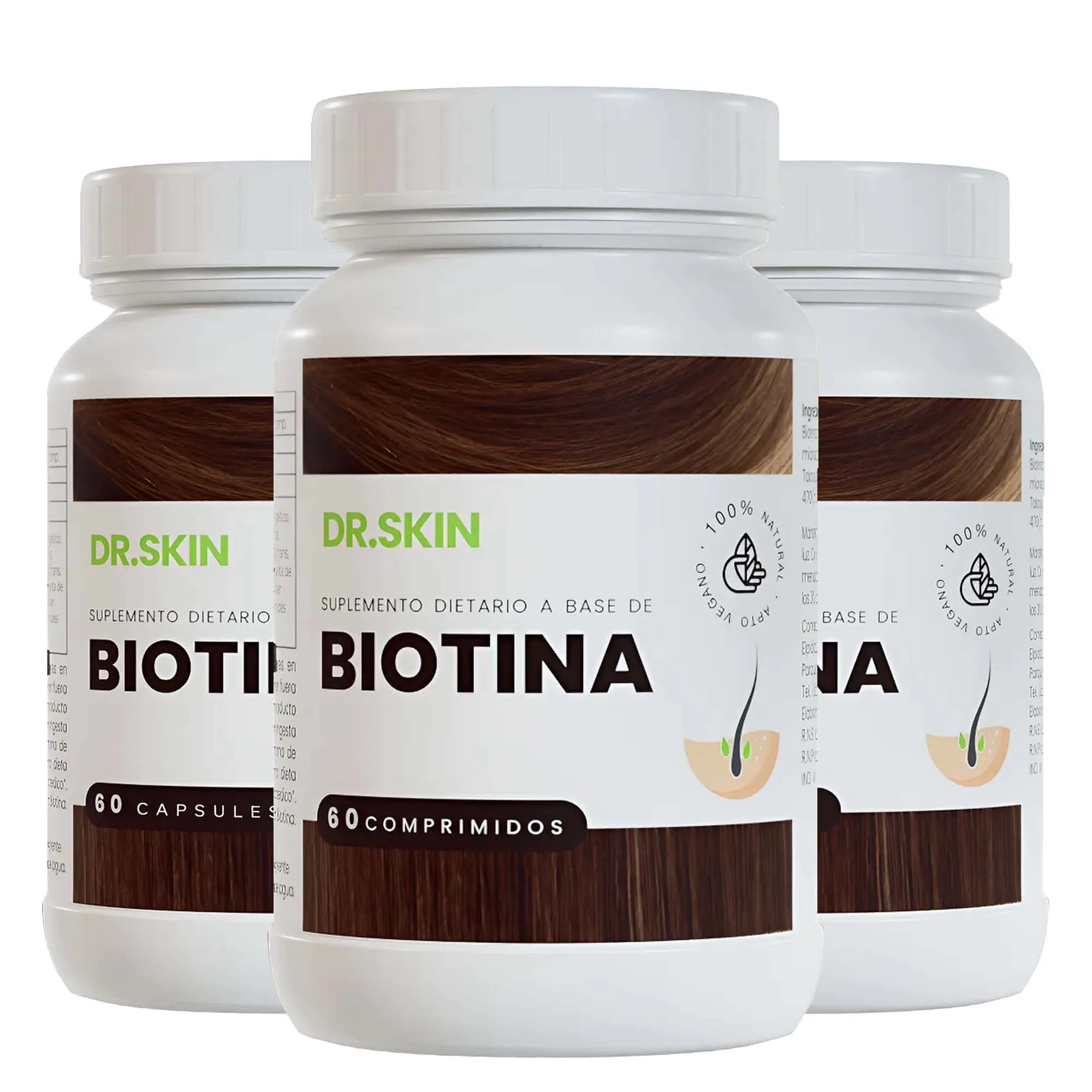 Biotin Capsules for Hair Nails Health Brightens Skin Promotes Energy Metabolism & Nervous System Biotin Supplement for Men Women