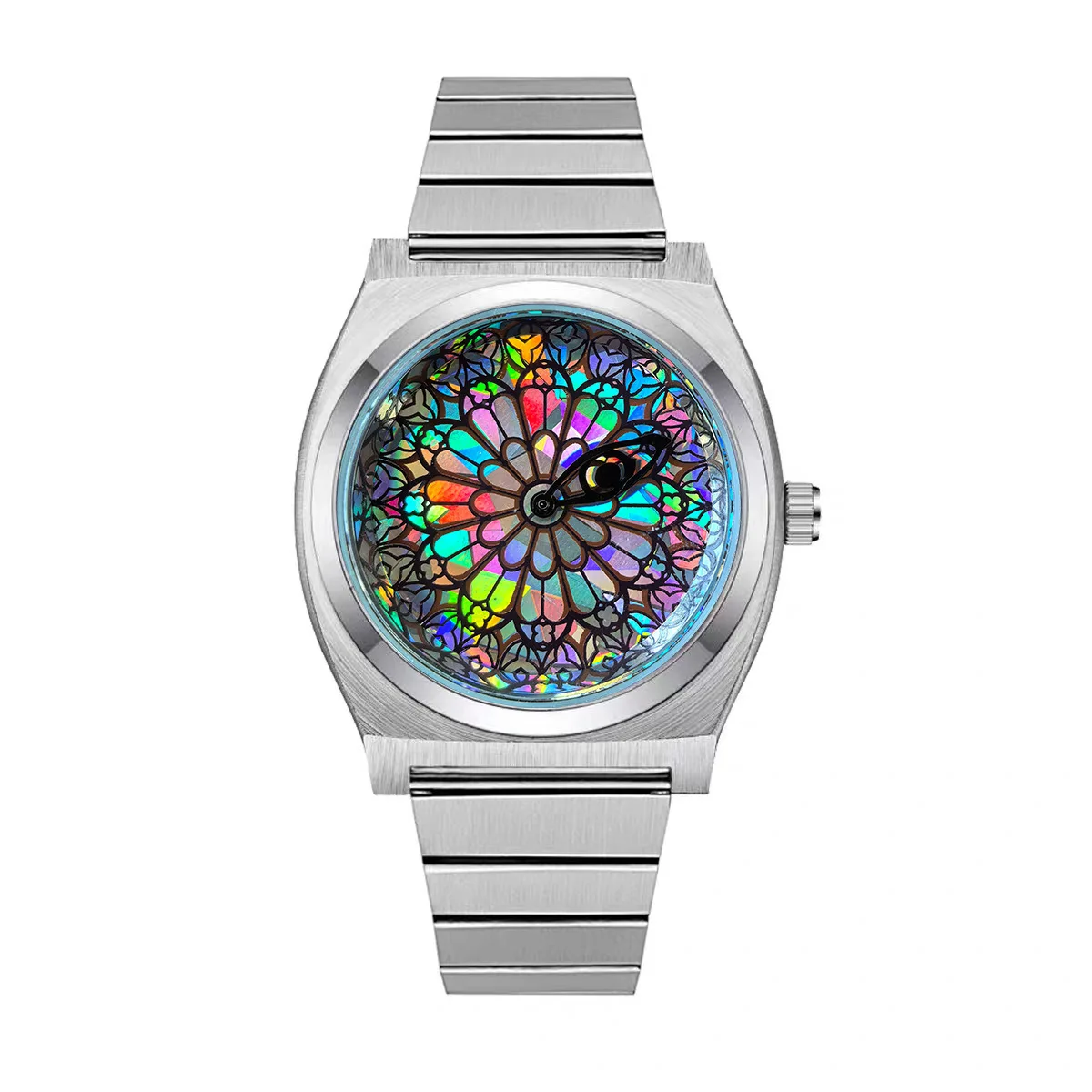 

Unisex Quartz Watch Eye Design Dial Stainless Steel Waterproof Fashion Casual Wristwatch for Men Women Minimalist Style