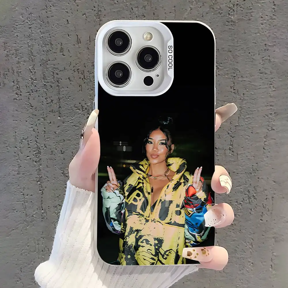 حافظة هاتف J-Jhene A-Aiko لهاتف iPhone 17,16,15,14,13,12,11,Pro,XS,Max,Plus,Mini,SE غطاء مقاوم للصدمات من الحلوى البيضاء غير اللامعة