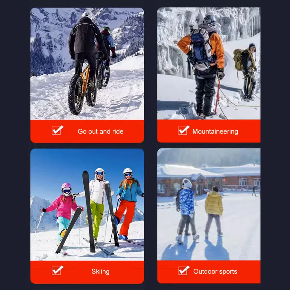 قفازات دراجة نارية مقاوم للماء موتو ساخنة Guantes شاشة تعمل باللمس بطارية تعمل بالطاقة دراجة نارية سباق قفازات ركوب الخيل لفصل الشتاء #6