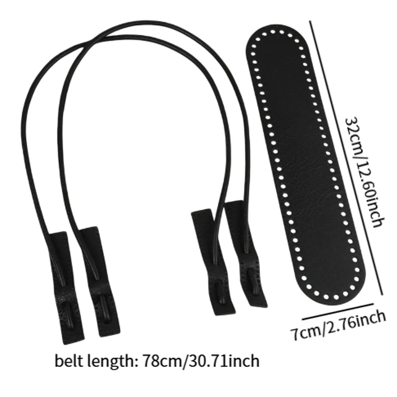 PU Leather Bag Knitting Set Retro Design Bottom Shaper Pad Bag Base for Home Tote Crossbody Purse Crafting Project Shoulder Bag