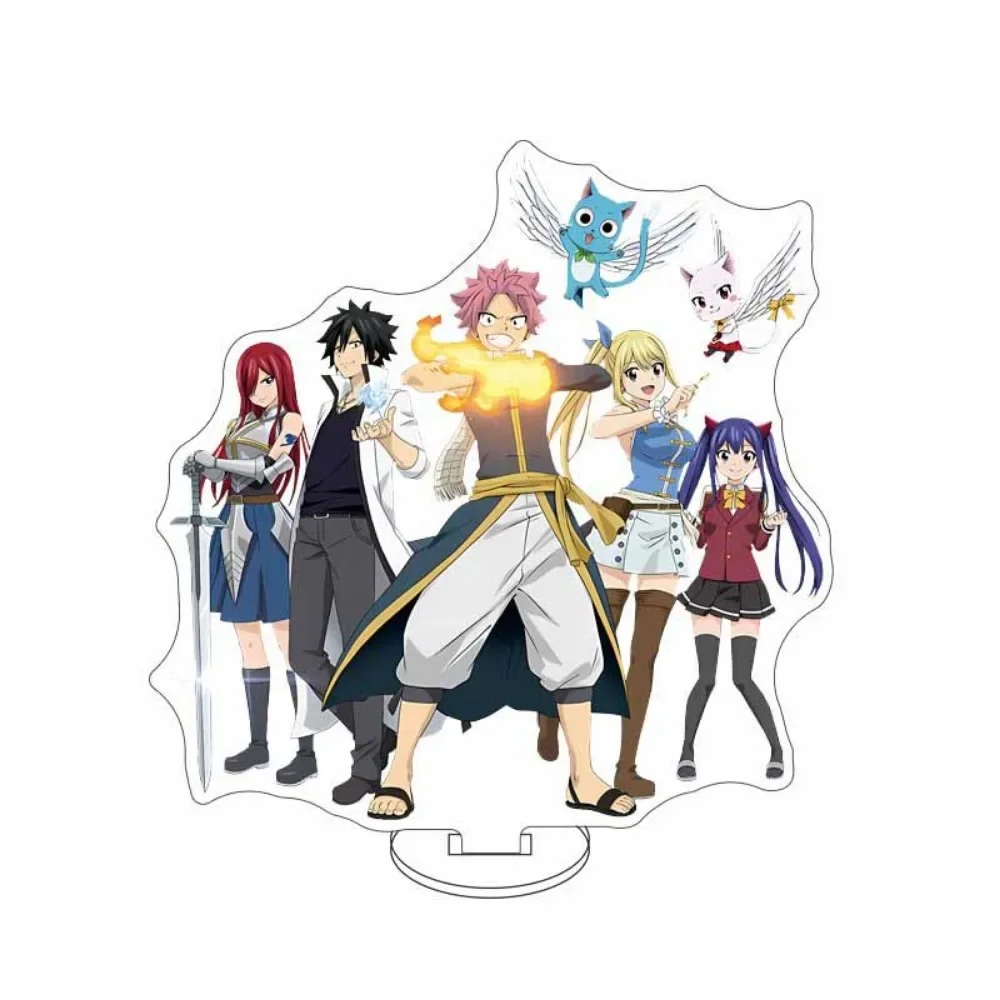 Anime Acrylic Stand Desk Decoration Figure Character Lucy Heartfilia Etherious • Natsu • Dragneel Cosplay Collection