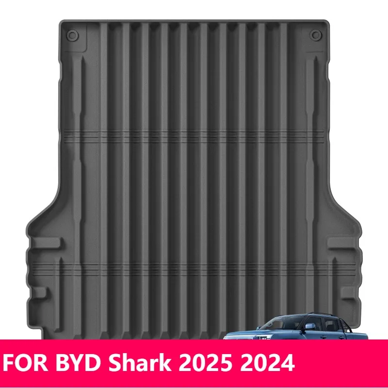 

Для BYD Shark 2025 2024, 3D водонепроницаемые коврики и вкладыш в багажник, противоскользящий черный комплект из ТПЭ