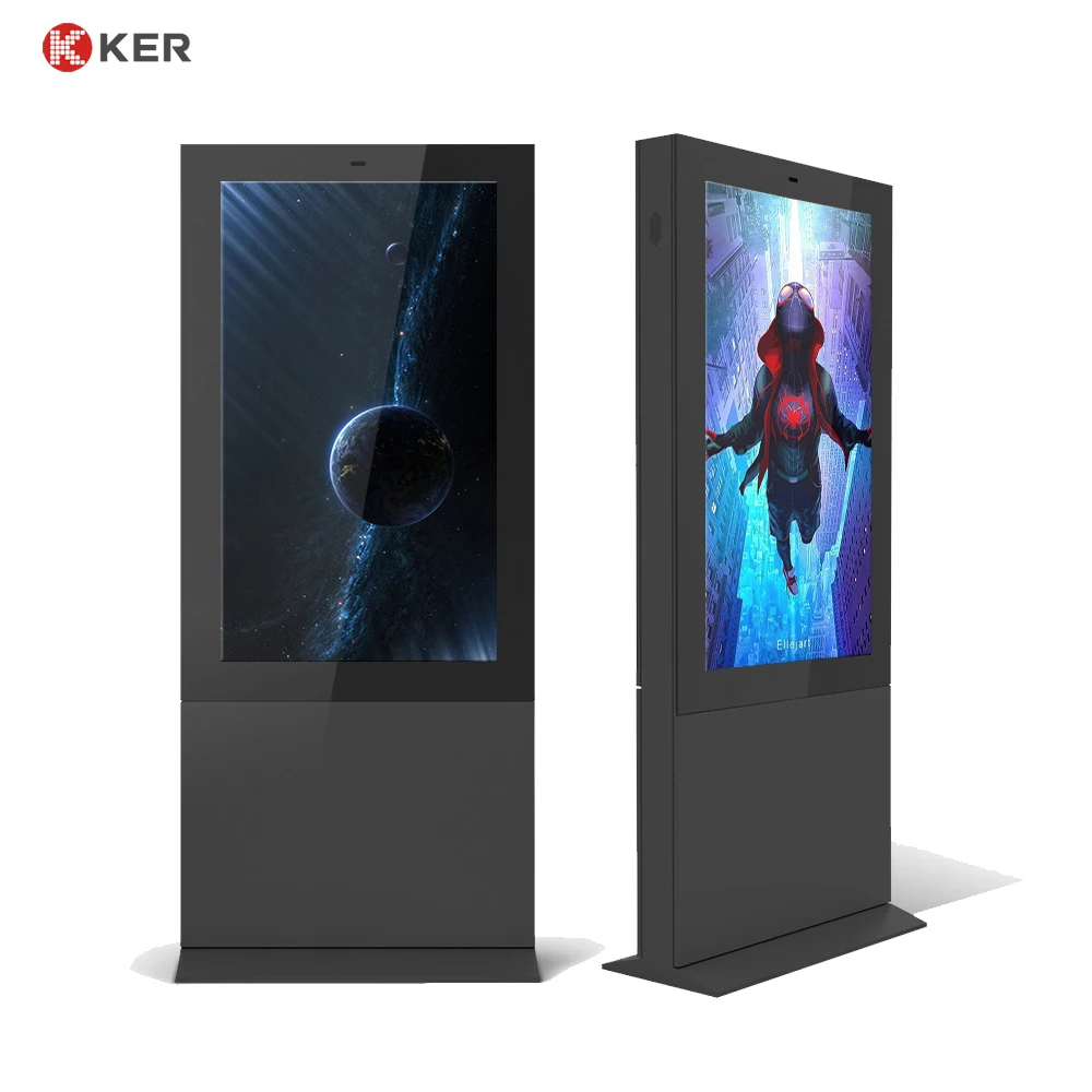 65 inches stand floor outdoor digital signage display IP55 outdoor digital signage touch screen Android