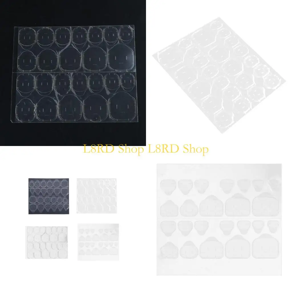 l8rd clear flexible fake tail สติกเกอร์เยลลี่ระบายอากาศได้แท็บกาวสองข้างสองด้าน