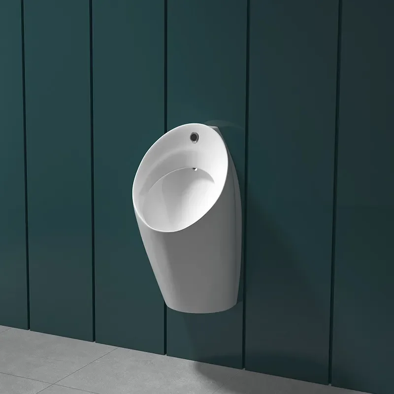 Matte Black Ceramic Wall Mounted Urinal Automatic Sensor Flush Boys Toilet for Home Hotel Bathroom Modern Sanitary Ware