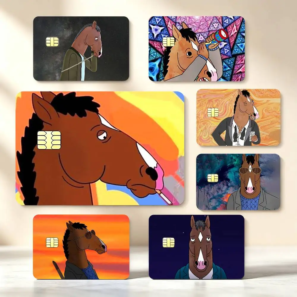 Cool B-Bojack H-Horseman High‑Def Game Chip Decals Credit Card Tiny Waterproof Vinyl Decor Practical Present