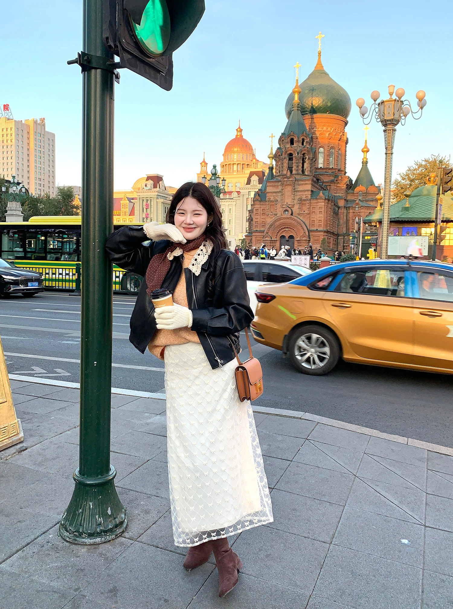 

Юбка-трапеция с завязками цвета шампань-абрикос, корейский стиль, женская, со средней талией, из мягкой ткани, полиэстер