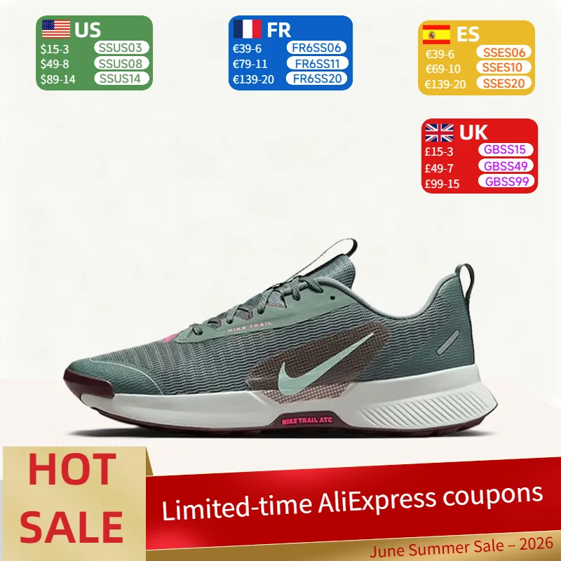

Nike Juniper Irail 3: Durable, Non-Slip,Comfortable, Snug-Fit,Stylish Low-Top Running Shoes for Men – Green and White FQ0904-302