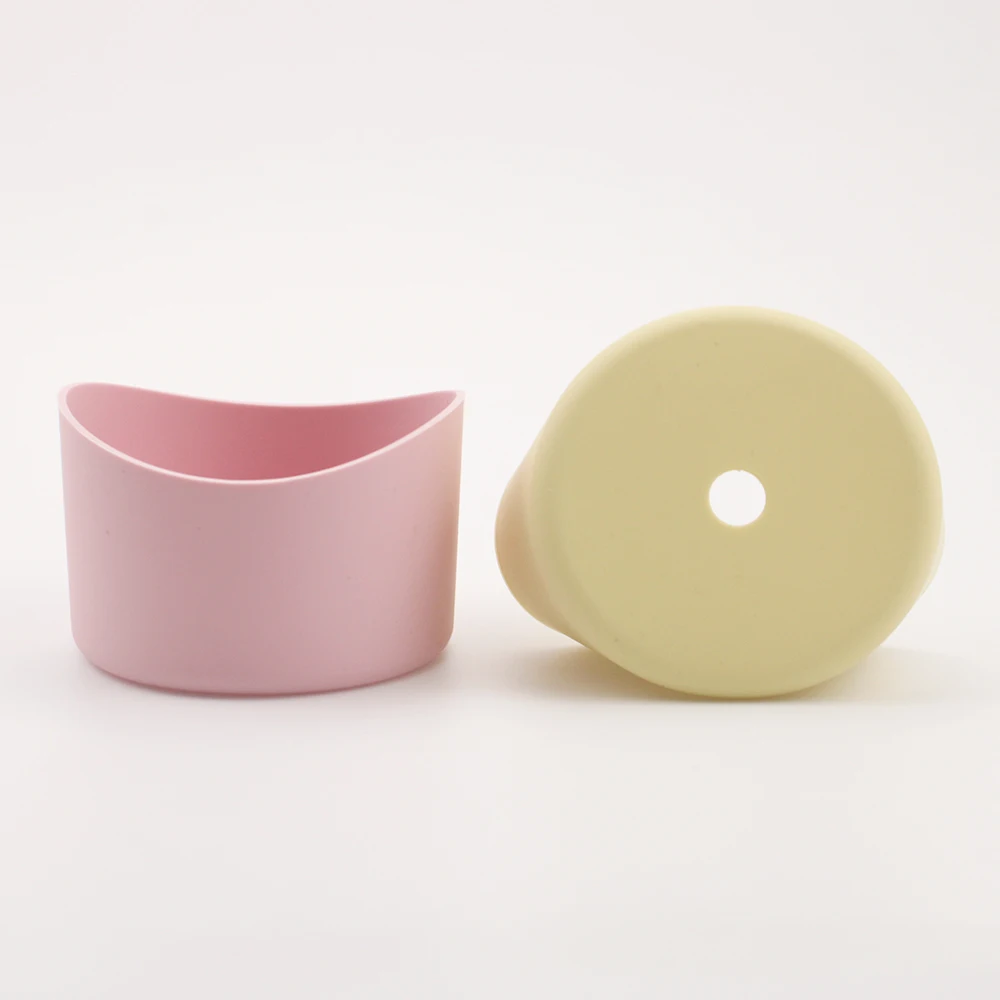 7cm Dia  Anti Scalding Colorful Non-slip Silicone Bottom Boot Water Bottles Beverage Cup Sleeve
