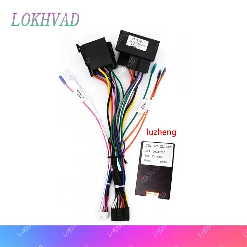 16PIN Android Radio Harness Wire For Cruze Chevrolet  Aveo Cobalt Orlando Trax Tracker Spark Beat Stereo Power Cable Canbus Box