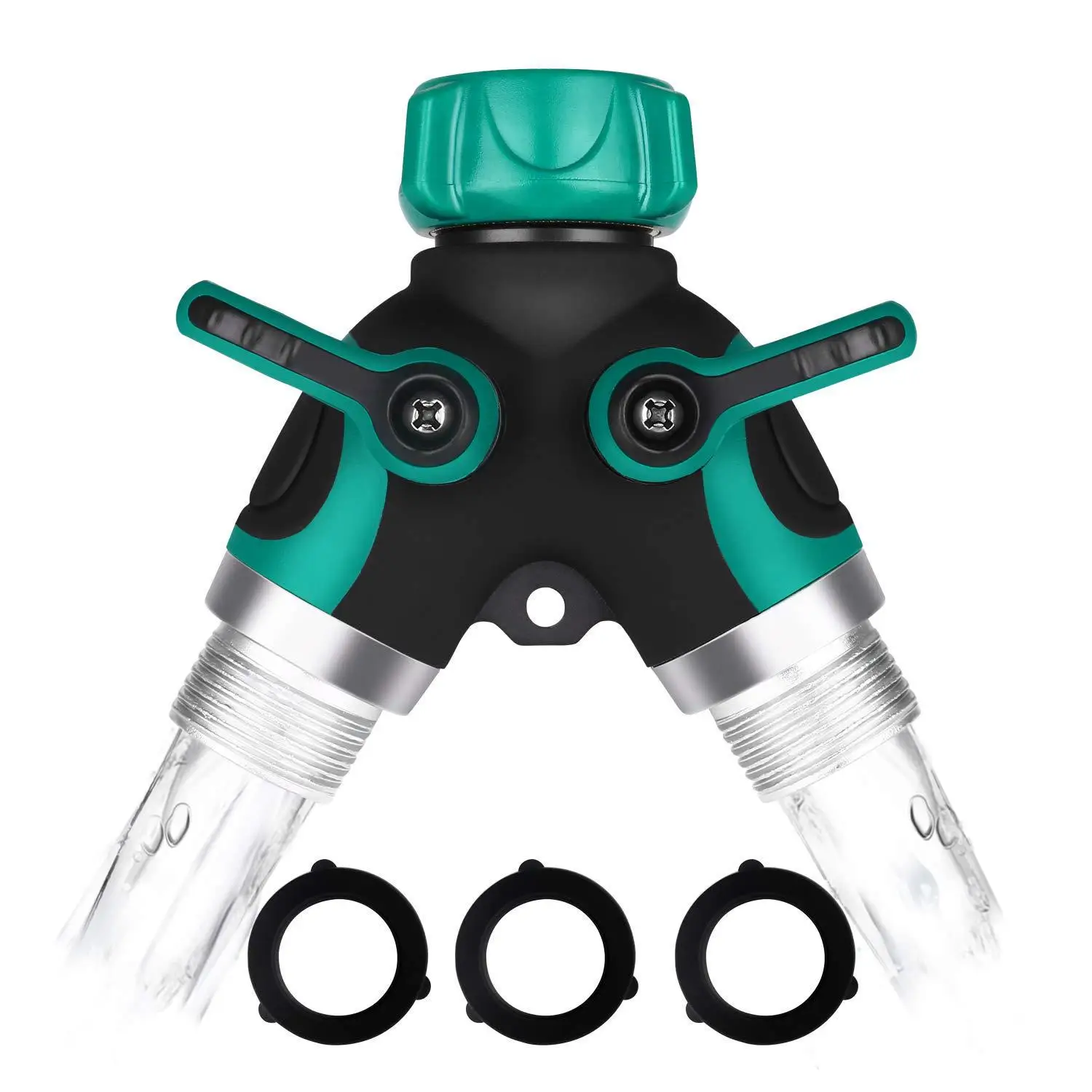 2 طريقة Y شكل موصل الخرطوم حديقة الفاصل صنبور قبضة بلاستيكية مريحة #3