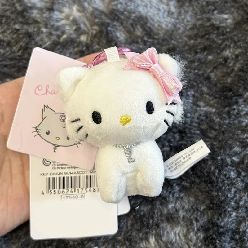 Sanrios Hello Kitty Charmmy Kitty Plüschtier Schlüsselanhänger Kawaii Girly Kätzchen Puppe Gefüllte Dekoration Rucksack Charm Freundin Geschenke