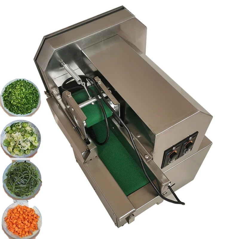 

Automatic Belt Vegetable Cutter Shredder Onion Pepper Onion Celery Cutter Slicer