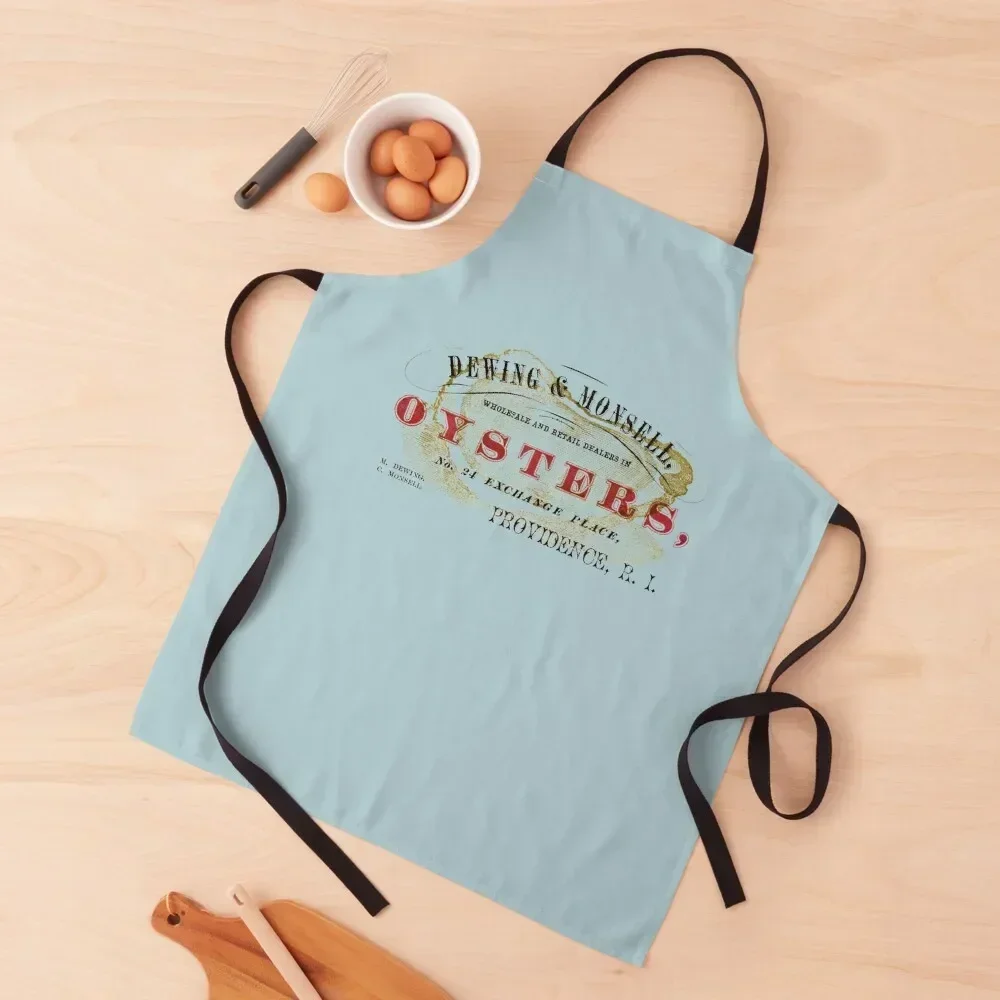 Vintage Oyster Dealers Apron Kitchen Apras For Women useful gadgets for home Chef Accessory Ladies Apron