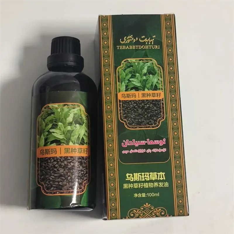 

Масло для волос Xinjiang Usma Black Seed, 100 мл, питательное средство с несколькими травами ​