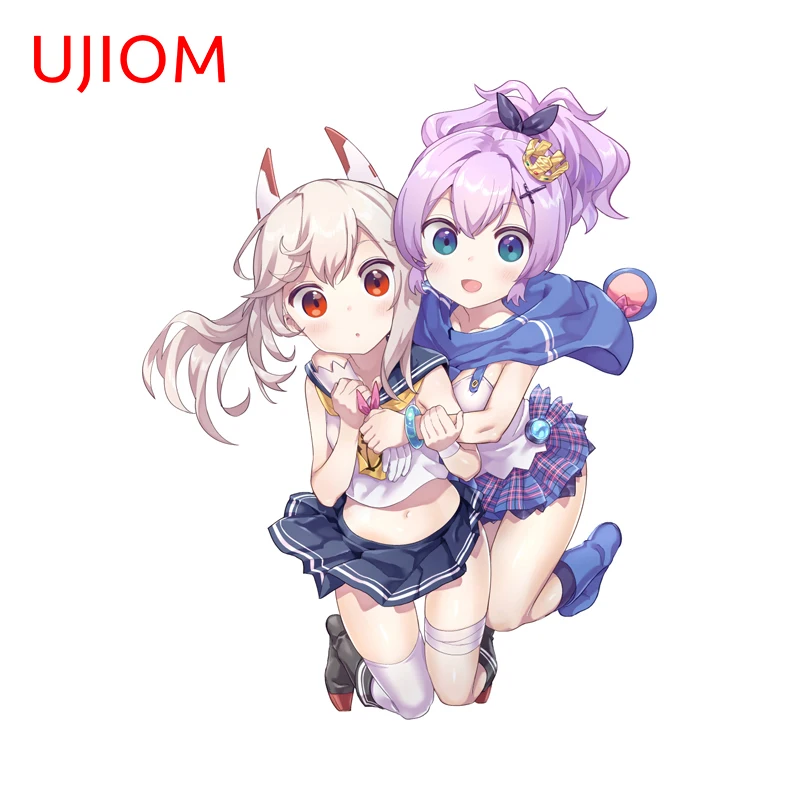 UJIOM Blue Archive Saiba Momoi Midori Boobs Swimsuit Wall Sticker Trendy Waterproof Cartoon Decal Suitable For Refrigerator
