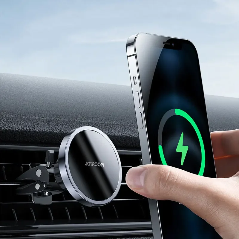 Car Phone Holder for Mitsubishi Outlander PHEV GM GN ZM 2022 2023 2024 Clip Magnetic Stand Wireless Fast Charging Accessories view 4