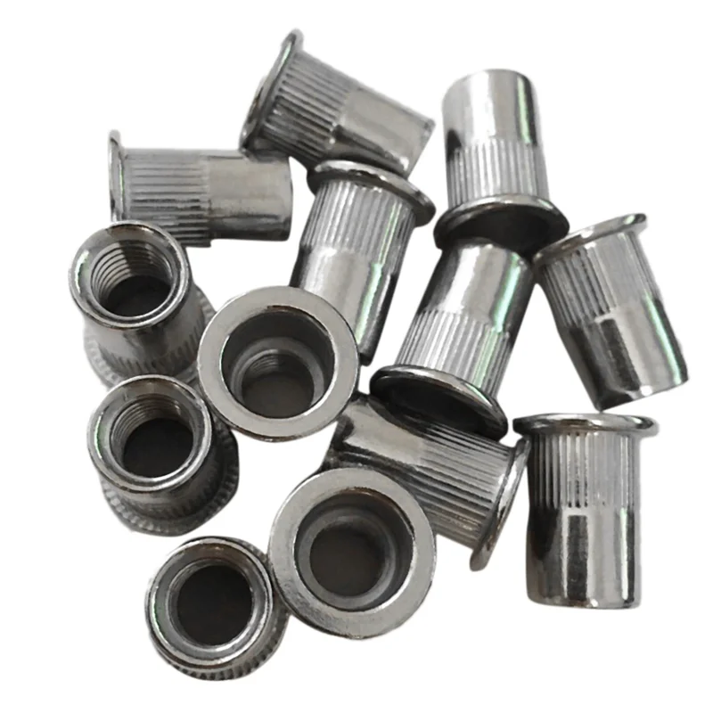 

90Pcs M8 Rivet Nuts Stainless Steel Threaded Rivet Insert Nuts M8-1.25Mm