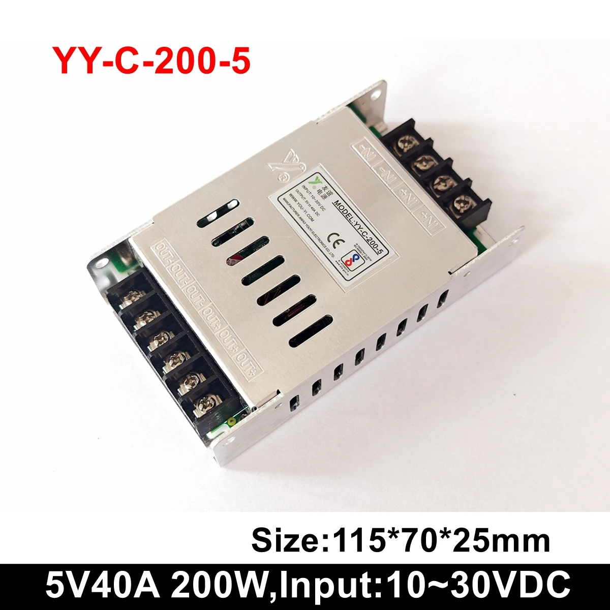 

5V40A 200W Slim Taxi Top LED Scrolling Message Signboard Power Supply Input DC10~30V