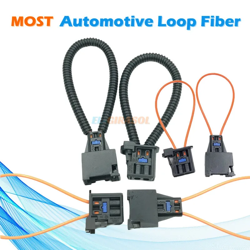 

1PCS MOST Fiber Optical Optic Loop Bypass Male Adapter Cable For Audi Porsche Mercedes-benz Automotive Loop Fiber