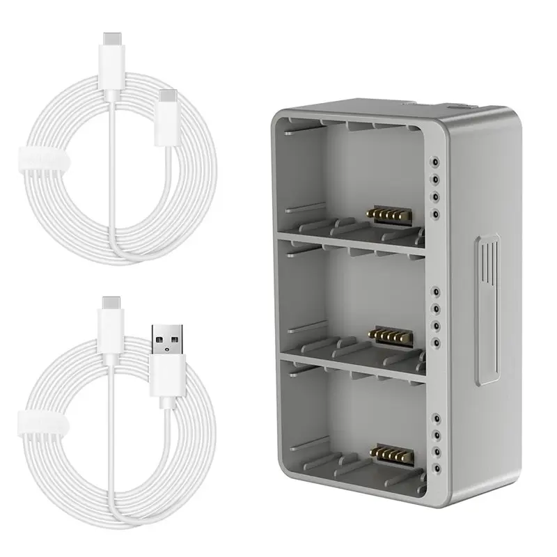 ABZZ-For DJI Mini 3 Pro/Mini 4 Pro Drone Accessories- 3-Burner Battery Charging Hub And Discharger Housekeeping System