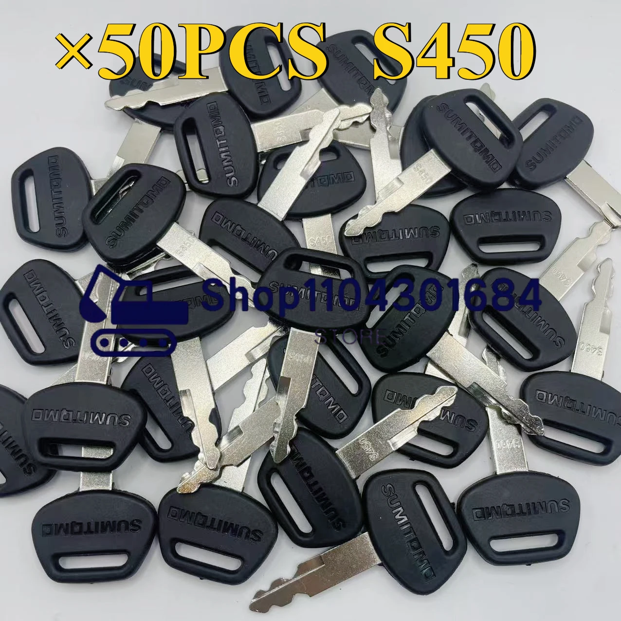 

50Pcs S450 for Sumitomo Excavator Key Heavy Equipment Ignition Keys Fits Linkbelt