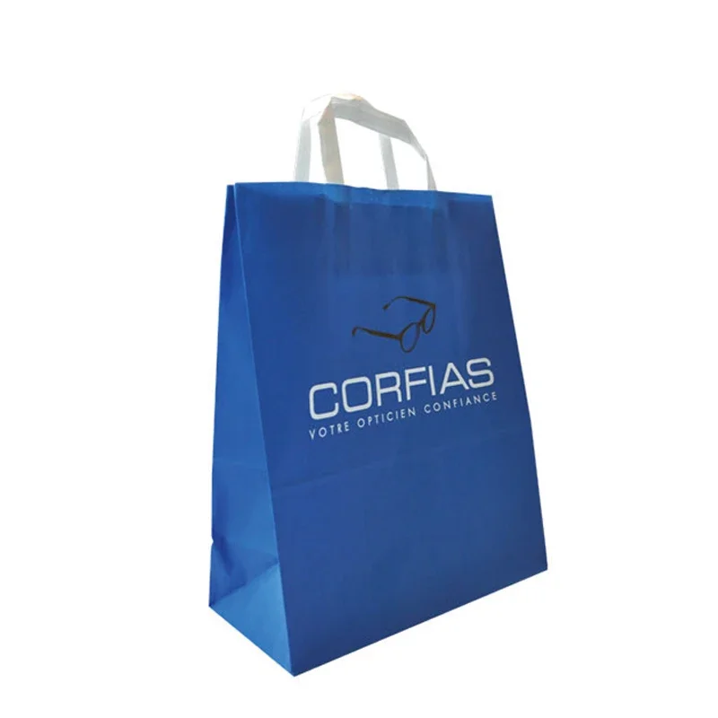 Bolsas de papel con logotipo privado personalizado para joyería, pequeñas bolsas de compras personalizadas de lujo con asas de cadena para regalo, color negro