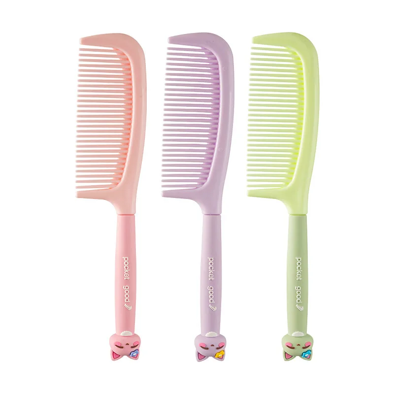 

Милая расческа для волос для девочек со съемной ручкой, детская парикмахерская расческа с героями мультфильмов, бытовая расческа для укладки длинных волос Y0614