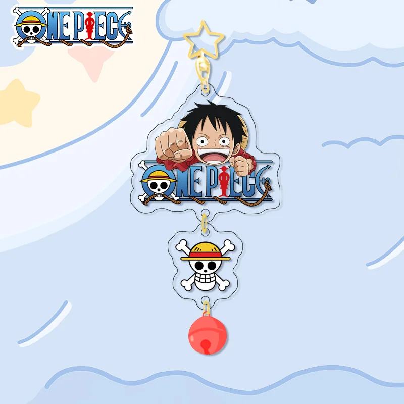 Bag Pendant for One Piece Monkey D. Luffy Roronoa Zoro Sanji Usopp Nami Nico Robin Shanks Anime Character Acrylic Keychain view 2